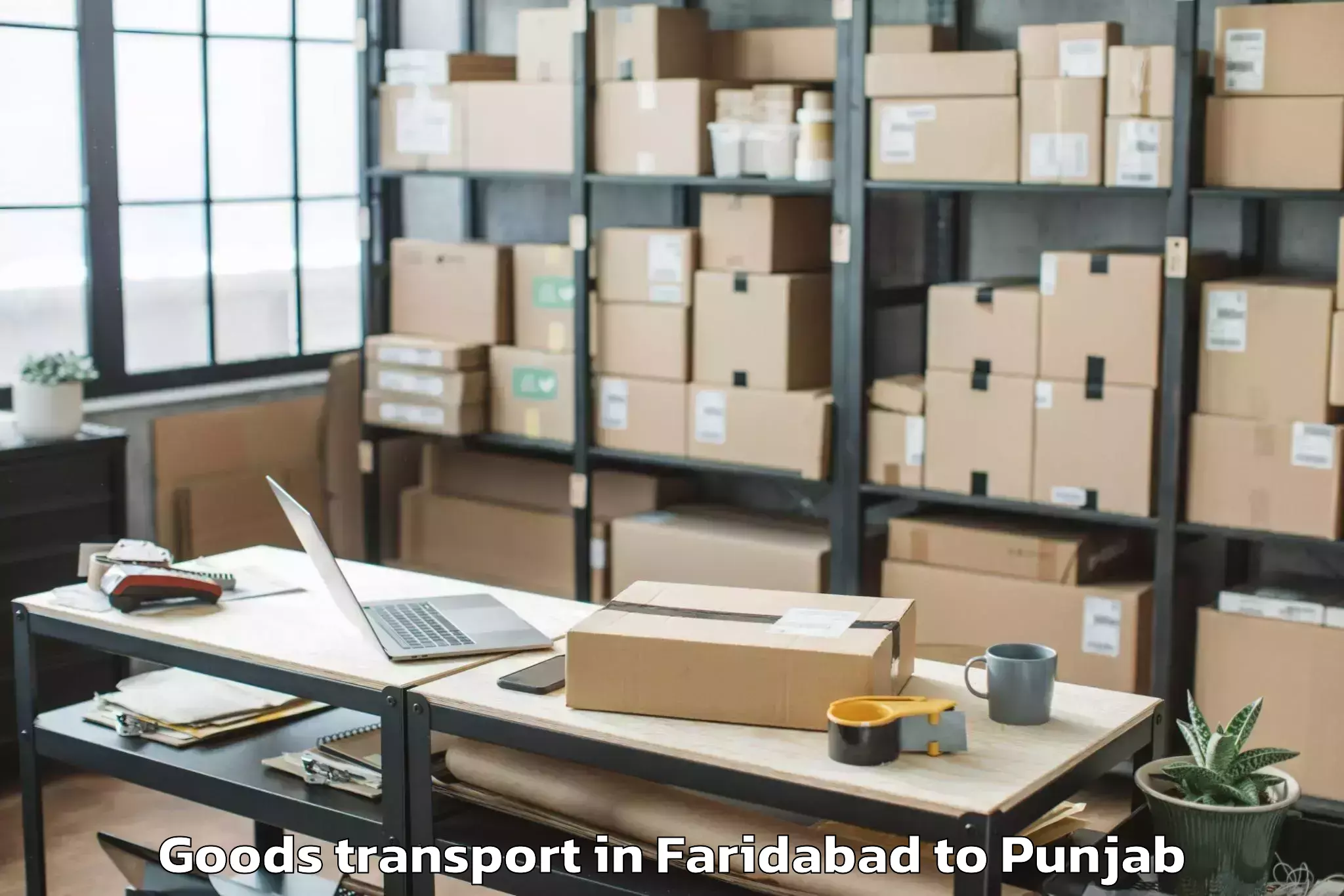 Reliable Faridabad to Ludhiana Goods Transport